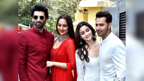 Varun, Aditya and Sanjay colour-coordinate with their co-stars