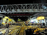 Mumbai foot over-bridge collapse pictures