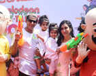 Karanvir Bohra hosts Holi party for adorable twins Vienna and Ray