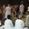 PM condoles family of Manohar Parrikar. Sons Utpal and Abhijat, Parrikar's siblings and daughters in law present.