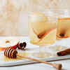 Apple, ginger and cinnamon water