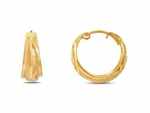 Tanishq 18KT Gold Hoop Earrings