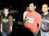 Dhoni watches movie with wife