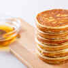 Honey, eggs and flour pancake