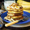Oats, milk and apple pancake