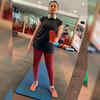 Prarthana Behere shares a mirror selfie as she sweats it out in the gym