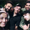 Meeting and mingling with friends
