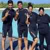 Gearing up to dive