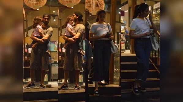 âShahid Kapoor with wifey Mira Rajput and daughter Misha snapped after grocery shopping