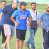 Article image for: Photos: Ranveer Singh and the cast of '83' train with Kapil Dev at Dharamshala Cricket Stadium