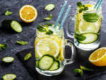 Cucumber lemon water