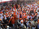 People chanting ‘Jai Sri Ram’ in Nagpur