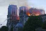 Fire destroys spire