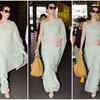 Photos: Kangana Ranaut looks stunning in green saree as she gets papped at the airport