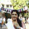 Actor Kushboo casting her vote