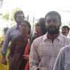 Actor Suriya along with his wife Jyotika and his brother Actor Karthi await to cast their votes.