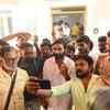 Actor Dhanush after casting his vote for the Lok Sabha elections at Alwarpet in Chennai