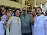 Sanjay Dutt and Baba Siddique present while filing nomination
