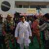 SP leader Ram Gopal Yadav casts his vote in Saifai