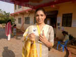 ​Seema Sadiq casts her vote