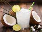 Coconut water with lemon juice