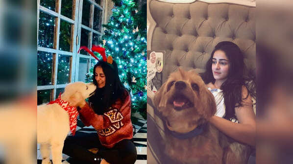Ananya Panday a dog lover