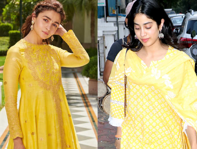 Alia Bhatt and Janhvi Kapoor prove yellow is the hottest colour of the ...