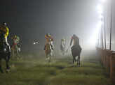 Lucknowites enjoy an evening race at LRC