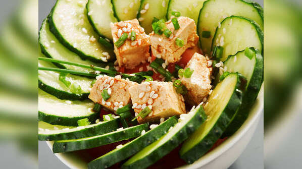 Tofu Cucumber Salad