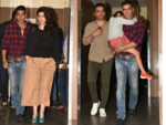 Akshay attends the screening with wife Twinkle and daughter Nitara