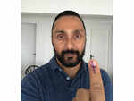 Rahul Bose casts his vote