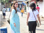 Dia Mirza steps out to cast her vote