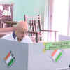 Actor Anupam Kher casts his vote in Juhu