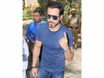 Emraan Hashmi casts his vote