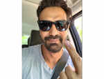 Arjun Rampal shows his inked finger