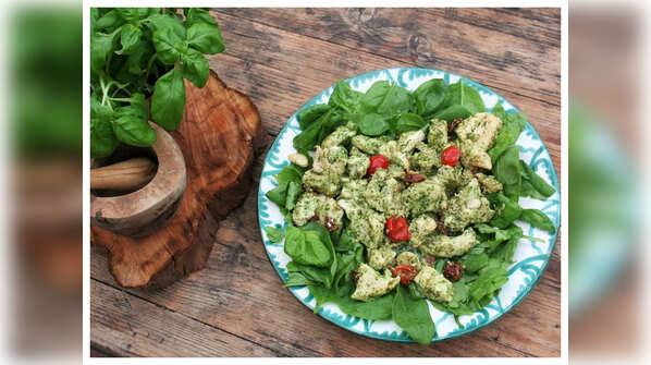 Chicken spinach combo