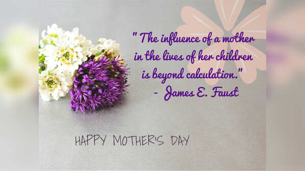 The influence of a mother in the lives of her children