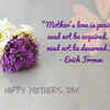 Mother's love is peace. It need not be acquired, it need not be deserved