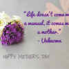 Life doesn't come with a manual, it comes with a mother