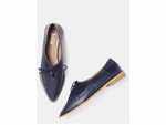 Roadster Navy Blue Casual Shoes with Laser Cuts