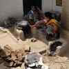 Lunch being prepared for officer on duty at one of the polling center of Phulpur