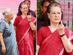 Sonia Gandhi votes