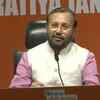 Prakash Javadekar addresses media