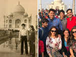 ​At the Taj - then and now