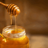 Storing honey in a glass jar