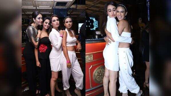 Surbhi Jyoti, Nia Sharma, Anita Hassanandani and many TV celebs get together for a stylish night-out; see pics