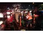 ​Heavy traffic jam due to heavy downpour