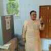 Union health minister Jagat Prakash Nadda voted at Bilaspur of Hamirpur parliamentary constituency