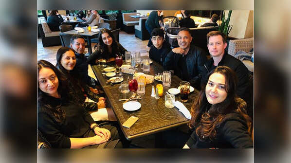 Photo: Preity Zinta spends some gala time with her family