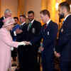 Article image for: Queen Elizabeth meets England captain <i class="tbold">Eoin Morgan</i>